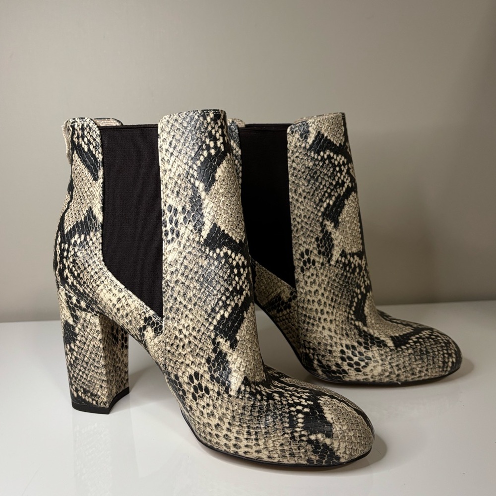 Sam Edelman “Case” Python Snakeskin-Printed Heele… - image 1